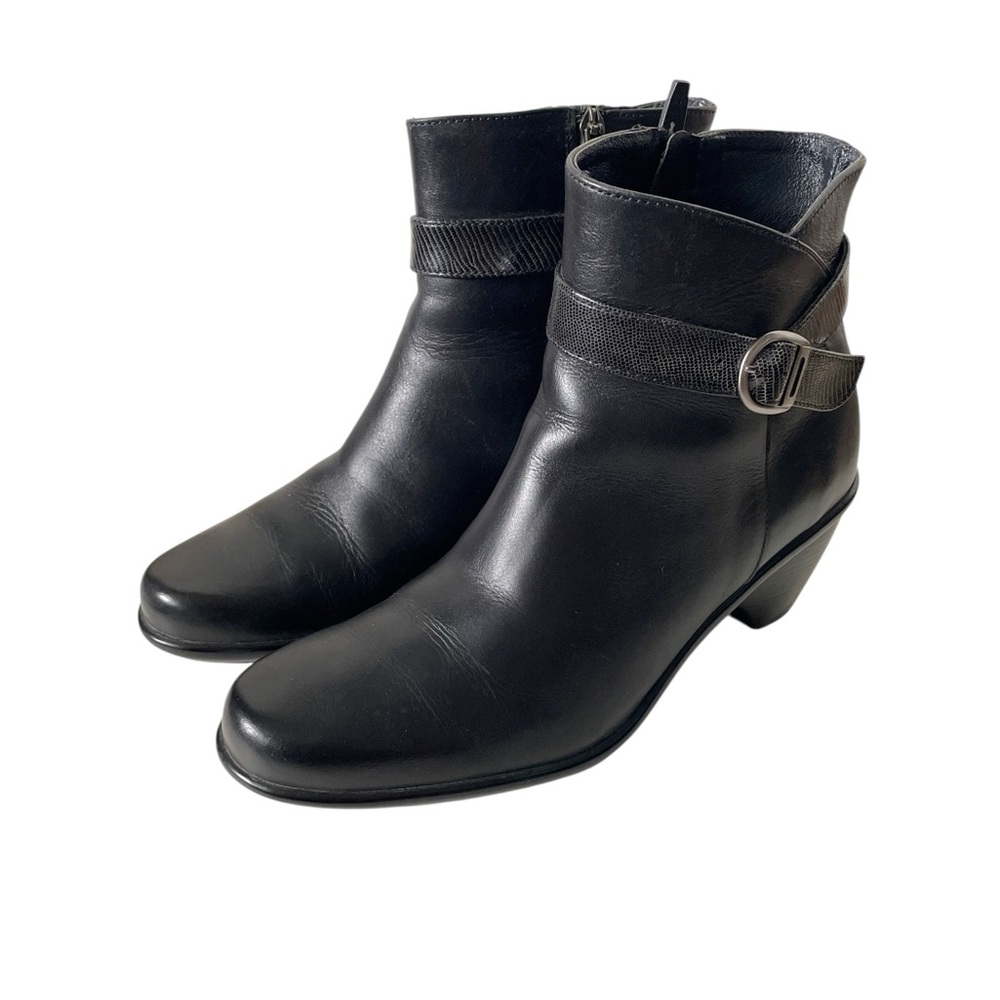 Dansko Margo black leather wedge ankle boots size EU 41 US 11 - Picture 6 of 9